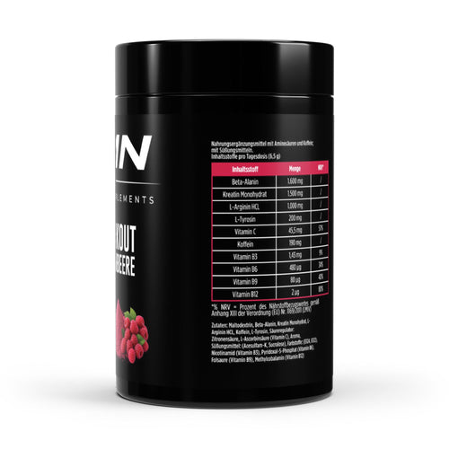 Pre-Workout Booster Himbeere - 520g